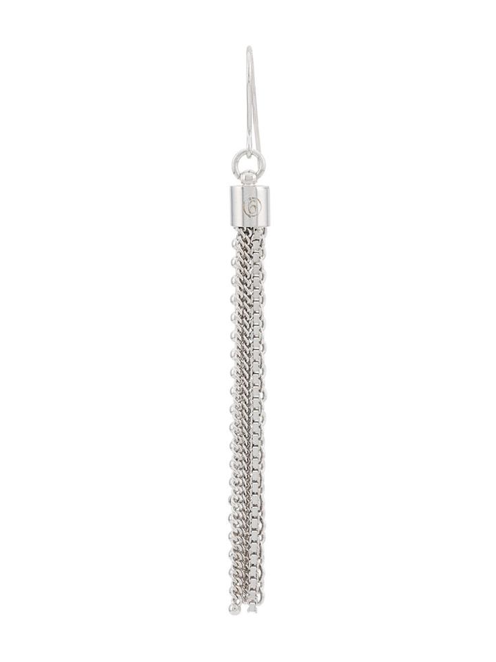 Mm6 Maison Margiela Multichain Drop Earrings - Silver