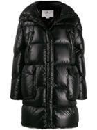 Woolrich Padded Zip Up Coat - Black