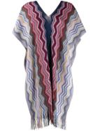 Missoni Embroidered Oversized Top - Blue