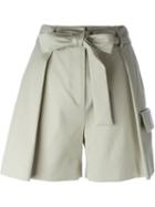 Msgm Side Pleat A-line Shorts
