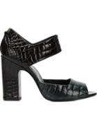Pierre Hardy Crocodile Embossed Sandals