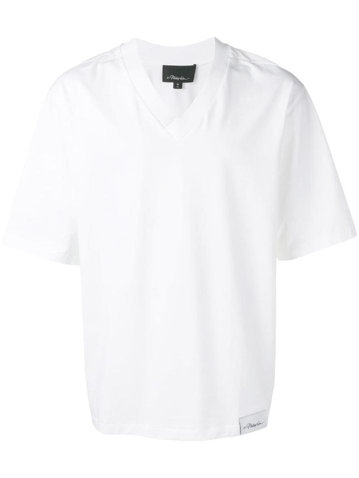 Mumofsix Oversized V-neck T-shirt - White