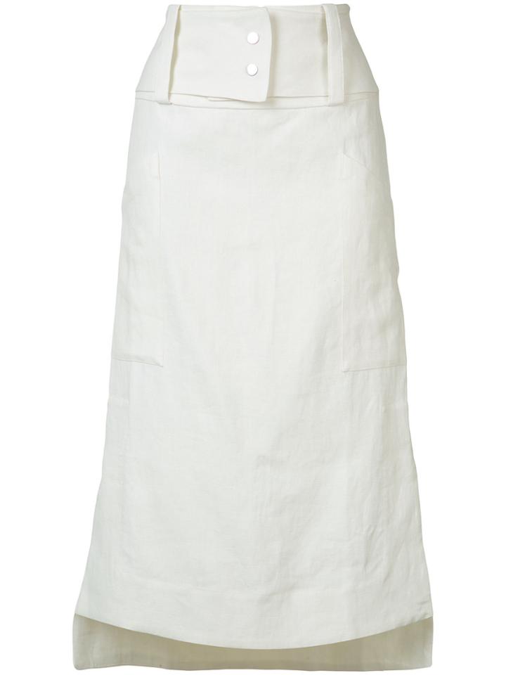 Amapô High Waisted Denim Skirt - Blue