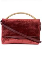 Eddie Borgo - Top-handle Tote - Women - Calf Leather/velvet - One Size, Red, Calf Leather/velvet