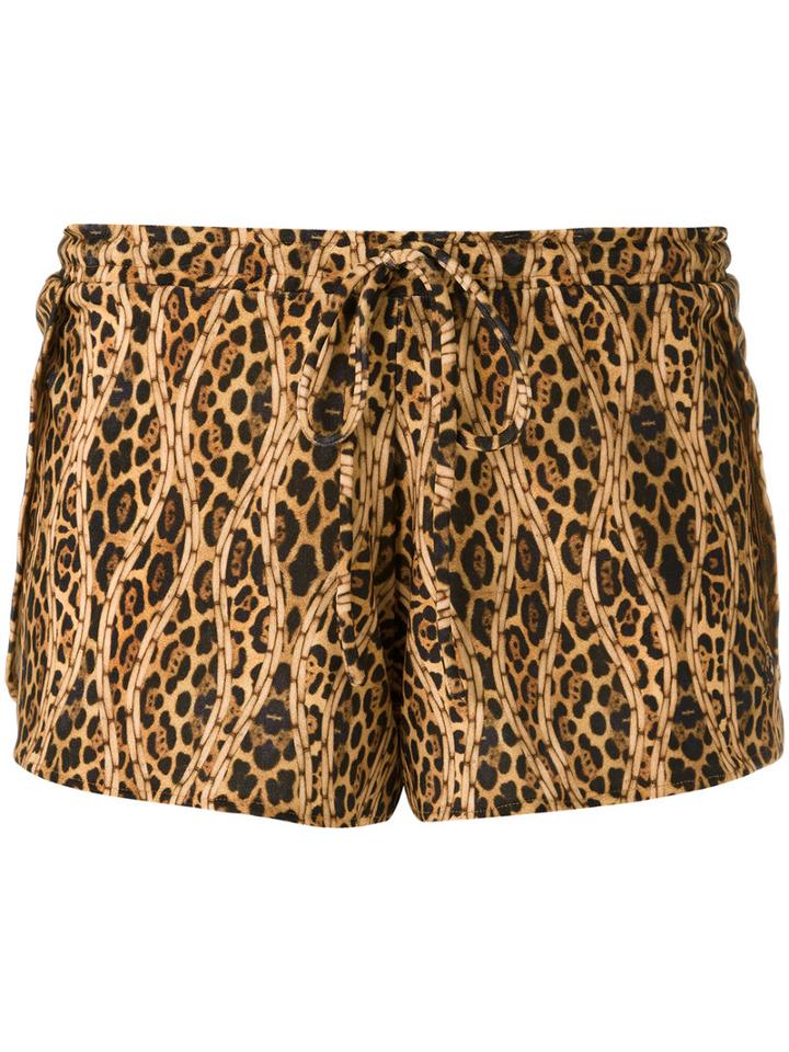 Blue Man Printed Shorts, Women's, Size: P, Nude/neutrals, Polyamide/spandex/elastane