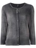 Avant Toi Button Down Cardigan, Women's, Size: Medium, Grey, Silk/cashmere
