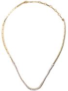 As29 18kt Yellow Gold Icicle Diamond Round Necklace