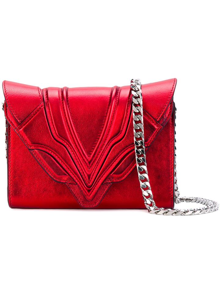Elena Ghisellini - Envelope Shoulder Bag - Women - Lamb Skin - One Size, Red, Lamb Skin