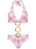 Adriana Degreas Checked Swimsuit - Pink