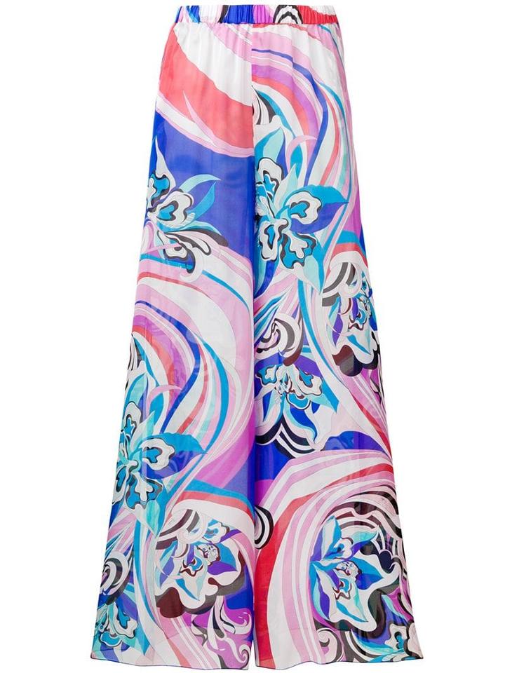 Emilio Pucci Merida Print Palazzo Trousers - Pink