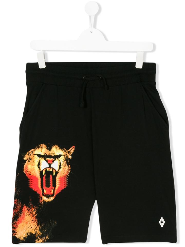 Marcelo Burlon County Of Milan Kids Tiger Print Drawstring Shorts -