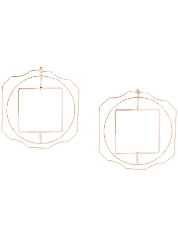 Jil Sander Layered Hoop Earring - Gold