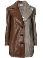 16arlington Contrast Fitted Blazer - Brown