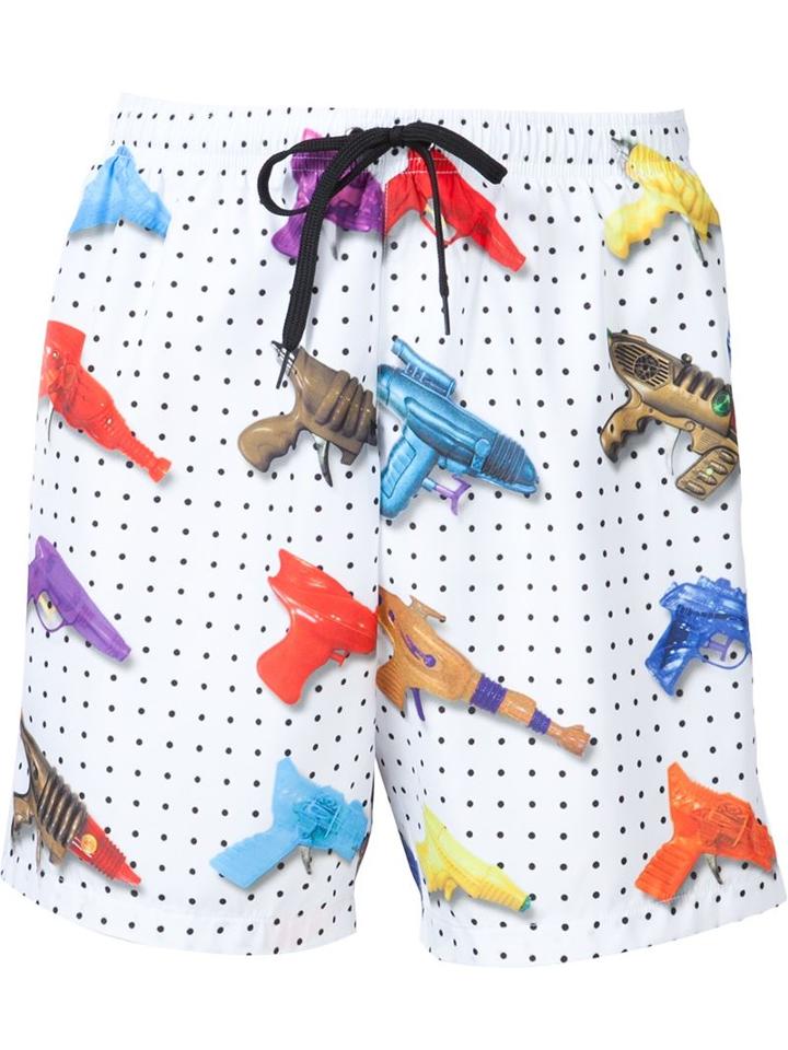 Jeremy Scott Watergun Print Swim Shorts