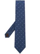 Church's Dot Embroidered Tie - Blue