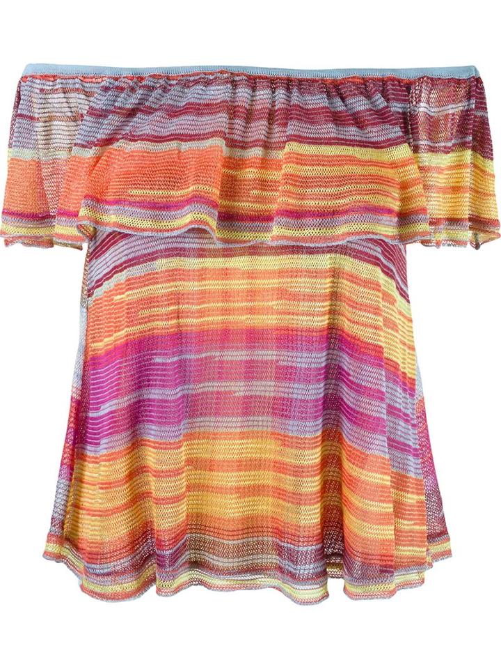 Cecilia Prado Knit Off The Shoulder Top, Women's, Size: P, Yellow, Viscose