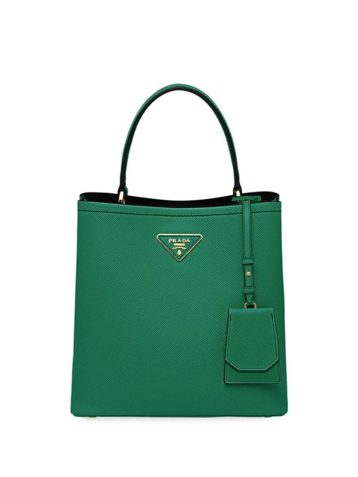 Prada Medium Panier Tote - Green