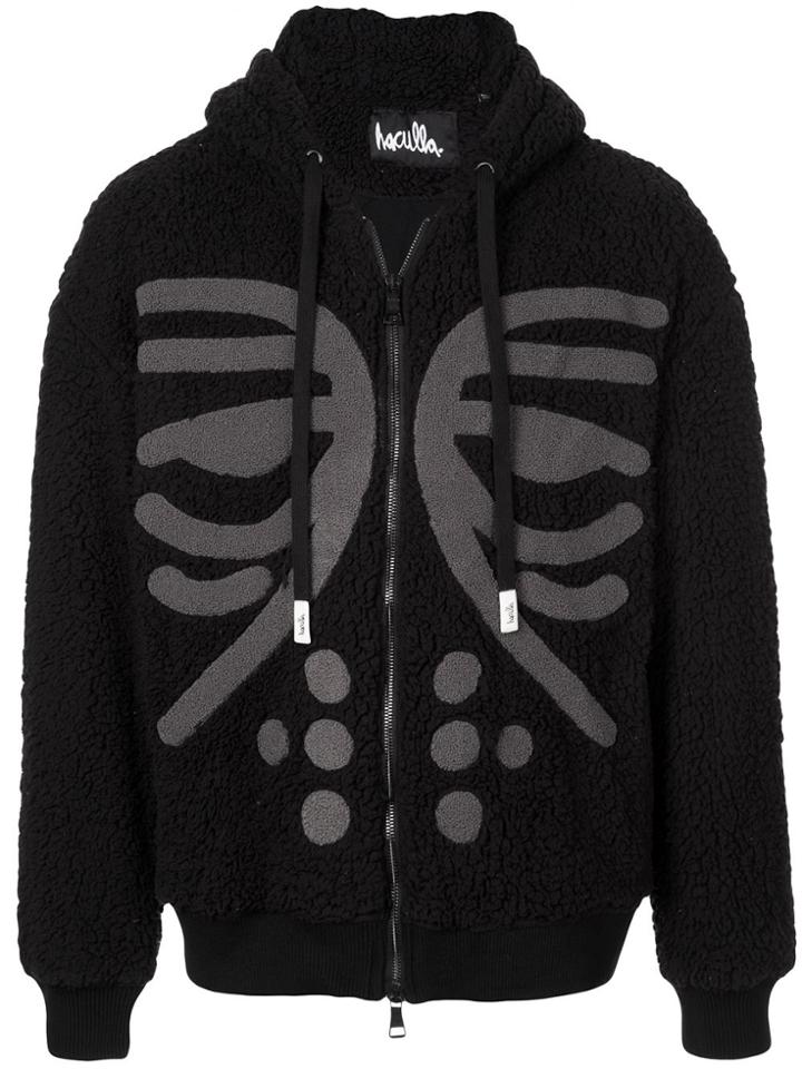 Haculla Masked Zipped Hoodie - Black