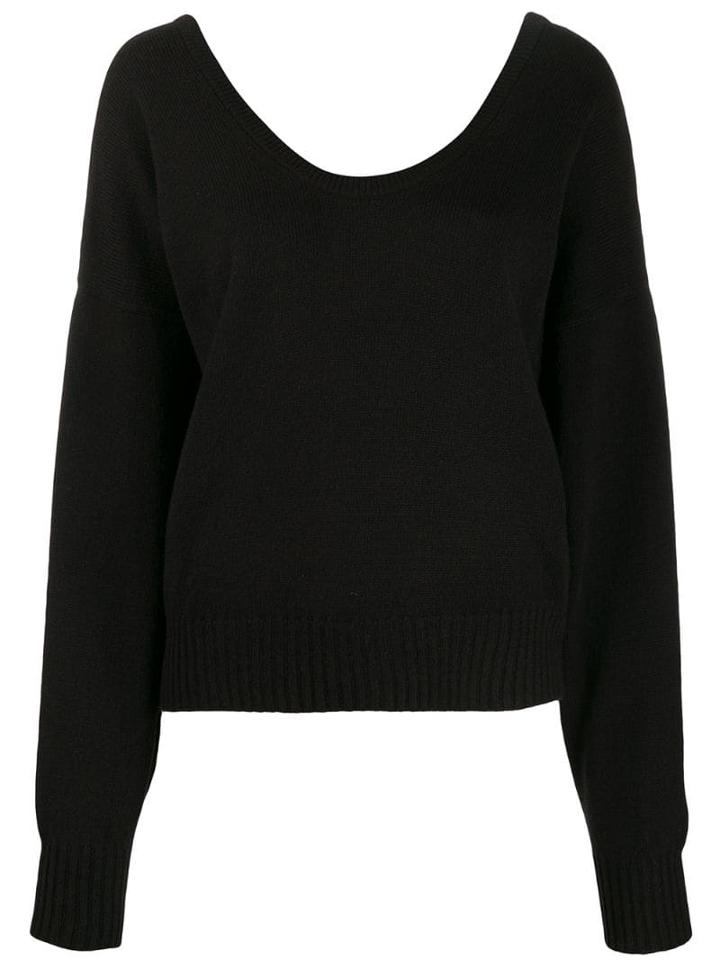 See By Chloé Slouched Knit Jumper - Black