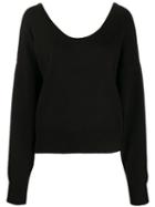 See By Chloé Slouched Knit Jumper - Black