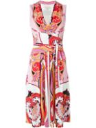 Etro Printed Dress, Women's, Size: 44, Pink/purple, Viscose/acetate/polyamide/spandex/elastane