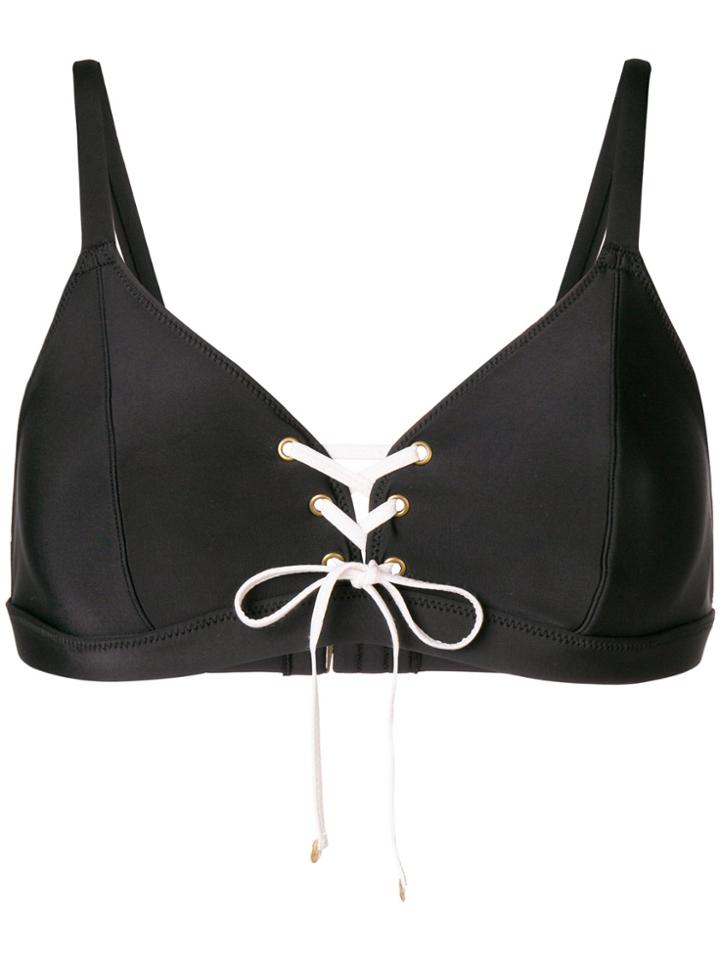 Love Stories Darling Bikini Top - Black