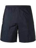Prada Elasticated Waistband Swim Shorts, Men's, Size: 48, Blue, Nylon/polyester