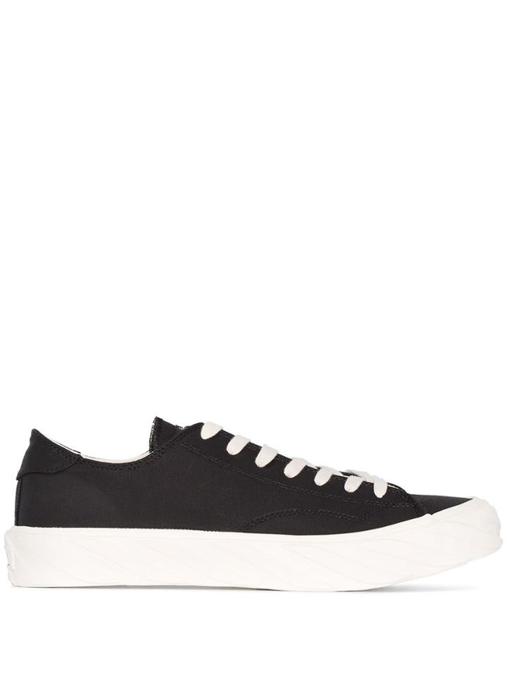 Age Carbon Canvas Low Sneakers - Black