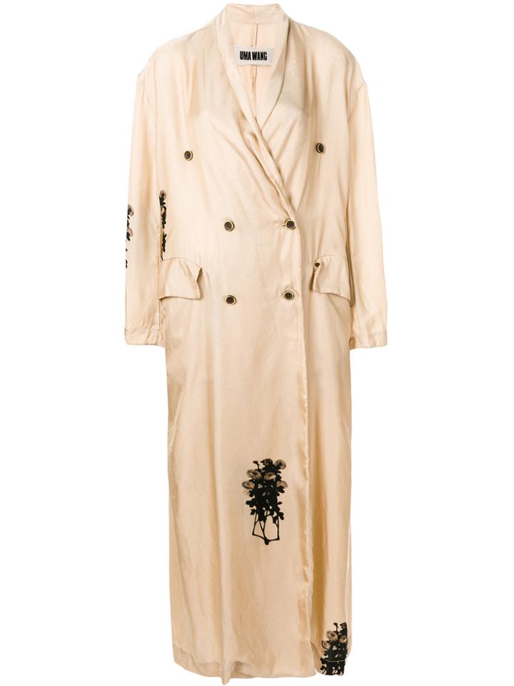 Uma Wang Oversized Coat - Nude & Neutrals