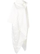 Issey Miyake Geometric Pattern Dress - White