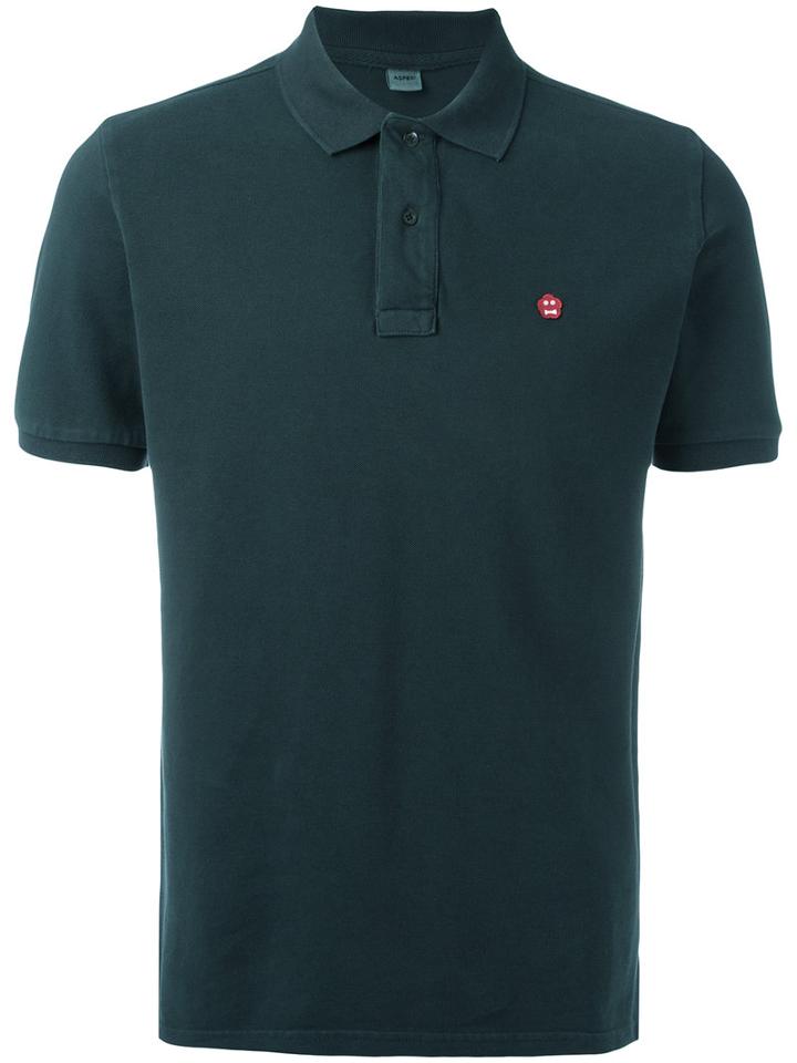 Aspesi - Embroidered Logo Polo Shirt - Men - Cotton - L, Green, Cotton