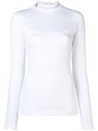 Adidas By Stella Mccartney Branded Collar Sports Top - White