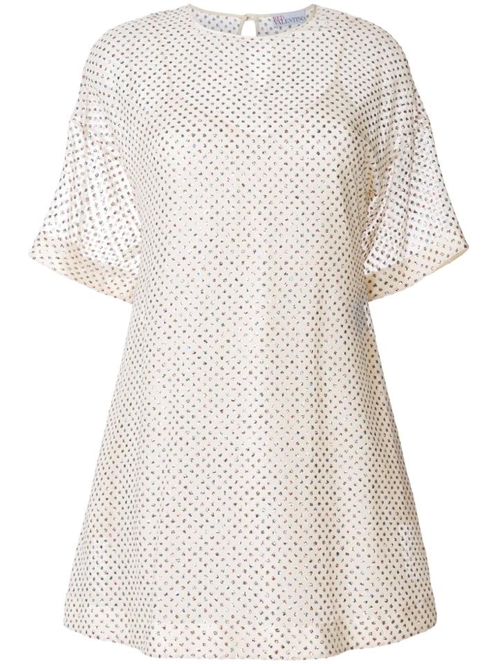 Red Valentino Embellished Mini Dress - Nude & Neutrals