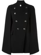 Pierre Balmain Military-style Cape, Women's, Size: 38, Black, Acrylic/polyester/viscose/other Fibers