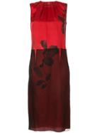 Nº21 Floral Midi Dress - Red