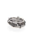 Spinelli Kilcollin 18kt Black Gold Vega Four-link Diamond Ring -