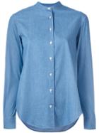 Xacus Mandarin Collar Denim Shirt, Women's, Size: 46, Blue, Cotton