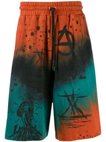 Mauna Kea Gradient Print Shorts - Orange