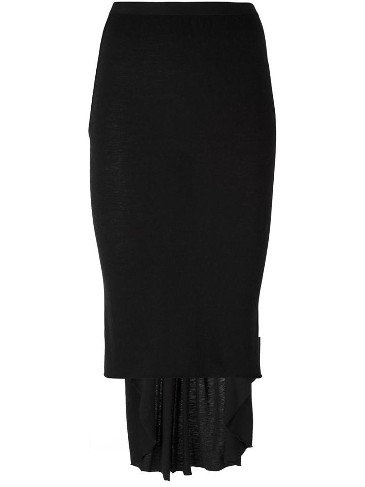 Rick Owens Lilies Back Pleated Skirt