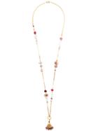 Gas Bijoux Pompom Long Necklace - Metallic