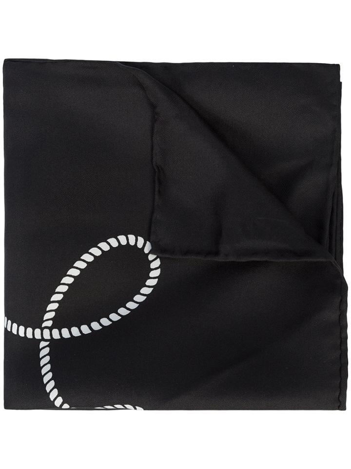 Takahiromiyashita The Soloist Rope Print Scarf - Blue
