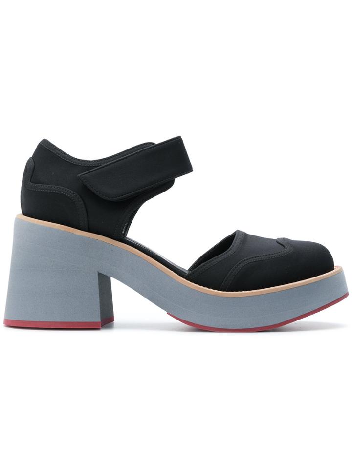 Marni Contrast Heel Pumps - Black