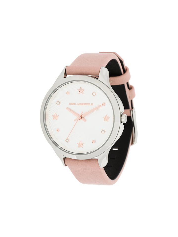 Karl Lagerfeld Karo Watch - Pink & Purple