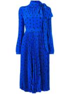 Valentino Star Print Midi Dress - Blue
