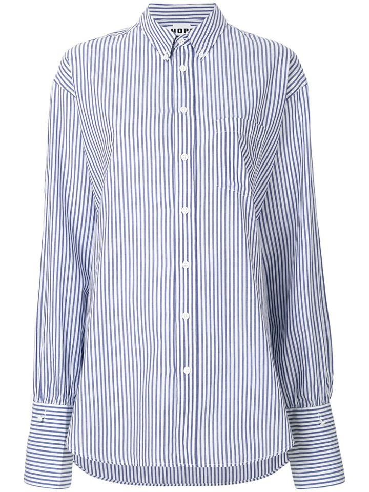 Hope Brave Striped Shirt - Blue