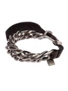 Goti Twisted Chain Bracelet, Men's, Silver