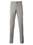 Incotex Classic Chinos, Men's, Size: 50, Grey, Cotton/spandex/elastane