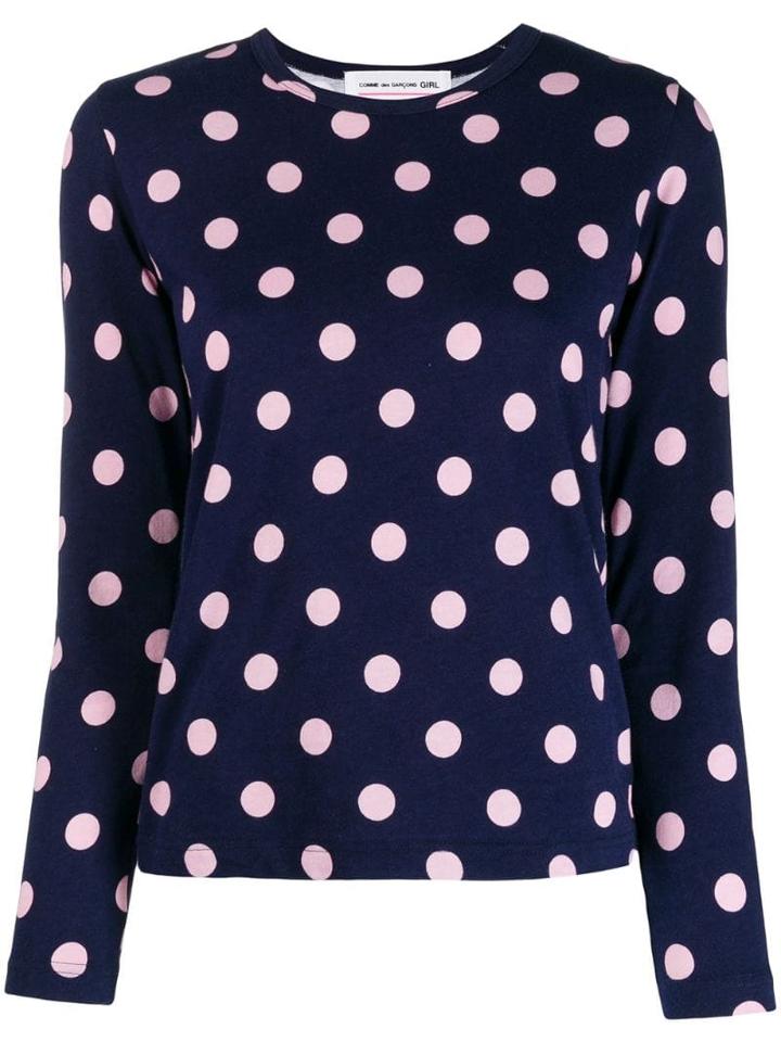 Comme Des Garçons Girl Polka Dot T-shirt - Blue