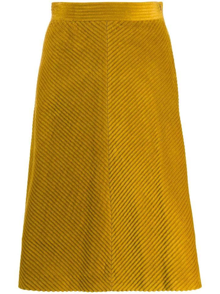 M Missoni Corduroy Skirt - Yellow