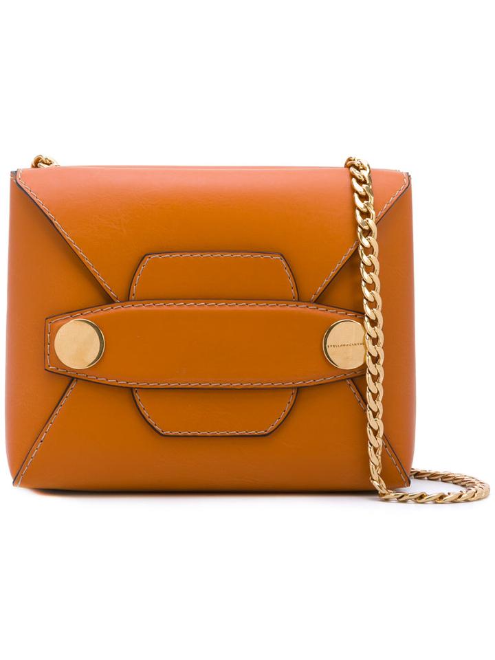 Stella Mccartney - Stella Popper Shoulder Bag - Women - Polyamide/polyester/polyurethane - One Size, Yellow/orange, Polyamide/polyester/polyurethane